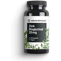 Produktbild von natural elements Zink Bisglycinat Kapseln 25 mg