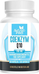 Natural PRO Coenzym Q10 Ubiquinon 200 mg Kapseln hochdosiert – Bild 1 von 1