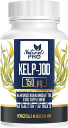 Natural PRO Kelp Braunalge Jod Kapseln 150 µg vegan und vegetarisch – Bild 1 von 3