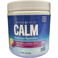 Produktbild von Natural Vitality Natural Calm Magnesium Pulver Raspberry Lemon 226g