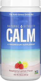 Natural Vitality Natural Calm Magnesium Pulver Raspberry Lemon vegan zuckerfrei glutenfrei 453g – Bild 1 von 3
