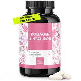 Naturalkraft Beauty-Kollagen-Kombi mit Hyaluronsäure, Biotin, Zink und Vitamin C – 180 Kapseln für Erwachsene – Bild 1 von 2