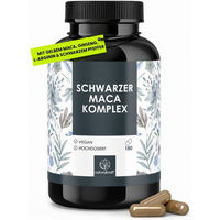 Produktbild von Naturalkraft Schwarzer Maca Komplex mit Ginseng vegane Kapseln 180 Stück 108 g
