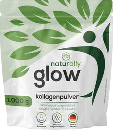 naturally glow Kollagen Pulver Typ I, II & III laktosefrei 1kg – Bild 1 von 4