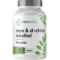 Produktbild von naturally Myo- & D-Chiro Inositol Komplex mit Folsäure und Vitamin B6 Kapseln vegan 120 Stück für Frauen, Schwangere & Stillende