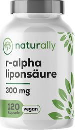 naturally R Alpha Liponsäure Kapseln 300 mg hochdosiert vegan ohne Zusatzstoffe – Bild 1 von 4