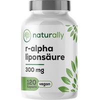 Produktbild von naturally R Alpha Liponsäure Kapseln 300 mg hochdosiert vegan ohne Zusatzstoffe