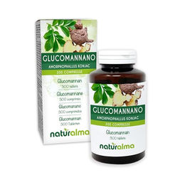 Naturalma Glucomannan Amorphophallus konjac Tabletten vegan ohne Zusatzstoffe 150 g 300 Stück – Bild 1 von 2