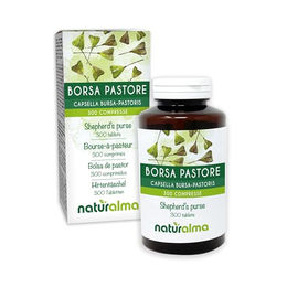 Naturalma Hirtentäschel Capsella bursa-pastoris Tabletten vegan ohne Zusatzstoffe 300 Stück 150 g – Bild 1 von 2