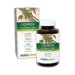 Naturalma Lakritz Glycyrrhiza glabra Wurzeln Tabletten vegan ohne Zusatzstoffe 150 g 300 Stück – Bild 1 von 2
