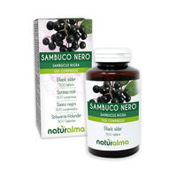 Produktbild von Naturalma Schwarzer Holunder Sambucus nigra Tabletten vegan ohne Zusatzstoffe 300 Stück