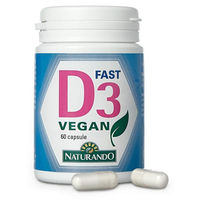 Produktbild von Naturando Flechten Kapseln vegan und glutenfrei 60 Stück