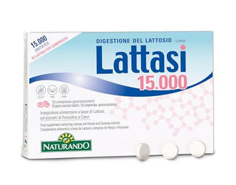 Naturando Laktase 15000 Tabletten vegan und glutenfrei 20 Stück – Bild 1 von 3
