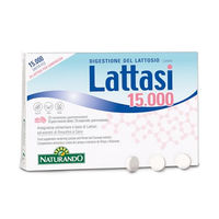 Produktbild von Naturando Laktase 15000 Tabletten vegan und glutenfrei 20 Stück
