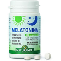 Produktbild von Naturando Melatonin Tabletten glutenfrei 120 Stück