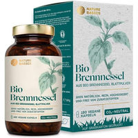 Produktbild von NATURE BASICS Bio Brennnessel Kapseln vegan und vegetarisch 180 Stück