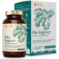 Produktbild von NATURE BASICS Bio Ingwer Extrakt Vegan Kapseln 180 Stück
