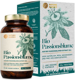 NATURE BASICS Bio Passionsblume Extrakt 10:1 Kapseln vegan 180 Stück – Bild 1 von 3