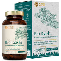 Produktbild von NATURE BASICS Bio Reishi Kapseln vegan ohne Zusatzstoffe 120 Stück