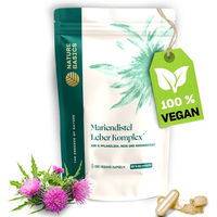 Produktbild von NATURE BASICS Mariendistel Komplex mit Silymarin und Cynarin Vegan Kapseln 120 Stück