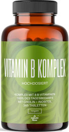 Nature Flow B-Komplex Hochdosiert Vegan ohne Zusatzstoffe 365 Tabletten – Bild 1 von 1