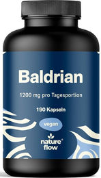 Nature Flow Baldrian hochdosiert vegan und glutenfrei 190 Kapseln – Bild 1 von 1