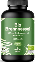 Nature Flow Bio Brennnessel Kapseln vegan und glutenfrei 260 Kapseln – Bild 1 von 1