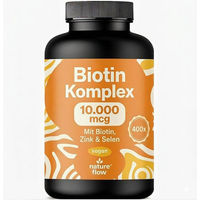 Produktbild von Nature Flow Biotin Zink Selen Kombination Tabletten vegan 400 Stück