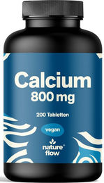 Nature Flow Calcium hochdosiert vegan ohne Zusatzstoffe 200 Tabletten – Bild 1 von 1