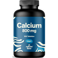Produktbild von Nature Flow Calcium hochdosiert vegan ohne Zusatzstoffe 200 Tabletten