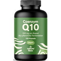 Produktbild von Nature Flow Coenzym Q10 Ubiquinon 250 mg Kapseln vegan 185 Stück