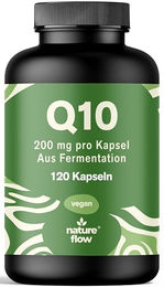 Nature Flow Coenzym Q10 Ubiquinon Kapseln hochdosiert 200 mg vegan 120 Kapseln – Bild 1 von 5