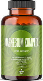 Nature Flow Magnesium Komplex Hochdosiert Vegan 200 Kapseln 401 mg Magnesium pro Tag für Sportler – Bild 1 von 1