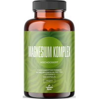 Produktbild von Nature Flow Magnesium Komplex Hochdosiert Vegan 200 Kapseln 401 mg Magnesium pro Tag für Sportler