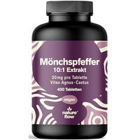 Produktbild von Nature Flow Mönchspfeffer hochdosiert 20 mg Tabletten vegan ohne Zusatzstoffe 400 Stück