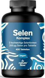 Nature Flow Selen Tabletten 200µg vegan ohne Zusatzstoffe 400 Stück – Bild 1 von 1