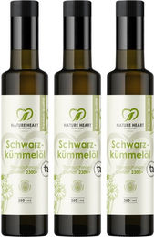 Nature Heart BIO Schwarzkümmelöl mit 2300 mg Thymochinon ungefiltert 250 ml – Bild 1 von 1