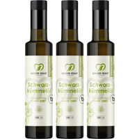 Produktbild von Nature Heart BIO Schwarzkümmelöl mit 2300 mg Thymochinon ungefiltert 250 ml