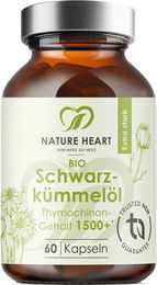 Nature Heart BIO Schwarzkümmelöl Kapseln ohne Zusatzstoffe – Bild 1 von 1