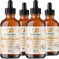 Produktbild von Nature Heart BitterKräuter Bitterstoffe Tropfen mit Kräuter-Komplex vegan und ohne Zusatzstoffe