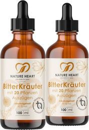 Nature Heart BitterKräuter Bitterstoffe Tropfen mit Kräuter-Komplex vegan und ohne Zusatzstoffe – Bild 1 von 1