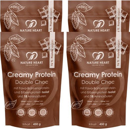Nature Heart Creamy Protein Double Choc Mehrkomponenten Protein Pulver Schokolade Vegan und Zuckerfrei – Bild 1 von 1
