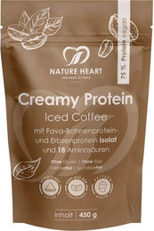 Nature Heart Creamy Protein Iced Coffee Mehrkomponenten Protein Pulver glutenfrei laktosefrei 450 g – Bild 1 von 1