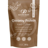 Produktbild von Nature Heart Creamy Protein Iced Coffee Mehrkomponenten Protein Pulver glutenfrei laktosefrei 450 g