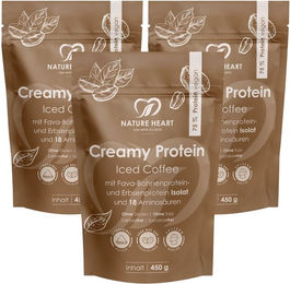 Nature Heart Creamy Protein Iced Coffee Mehrkomponenten Protein Pulver glutenfrei laktosefrei – Bild 1 von 1