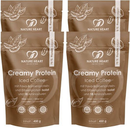 Nature Heart Creamy Protein Mehrkomponenten Protein Pulver Iced Coffee glutenfrei laktosefrei – Bild 1 von 1