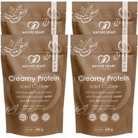 Produktbild von Nature Heart Creamy Protein Mehrkomponenten Protein Pulver Iced Coffee glutenfrei laktosefrei