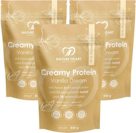 Nature Heart Creamy Protein Mehrkomponenten Protein Pulver Vanille Vegan Glutenfrei Laktosefrei – Bild 1 von 1