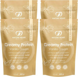 Nature Heart Creamy Protein Mehrkomponenten Protein Pulver Vanille Vegan Glutenfrei Laktosefrei – Bild 1 von 1
