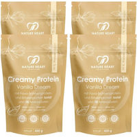 Produktbild von Nature Heart Creamy Protein Mehrkomponenten Protein Pulver Vanille Vegan Glutenfrei Laktosefrei